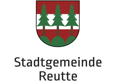 Offizielles Logo der Stadtgemeinde Reutte in Farbe.