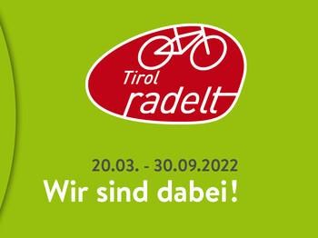 Sujet der Initiative „Tirol radelt“ 