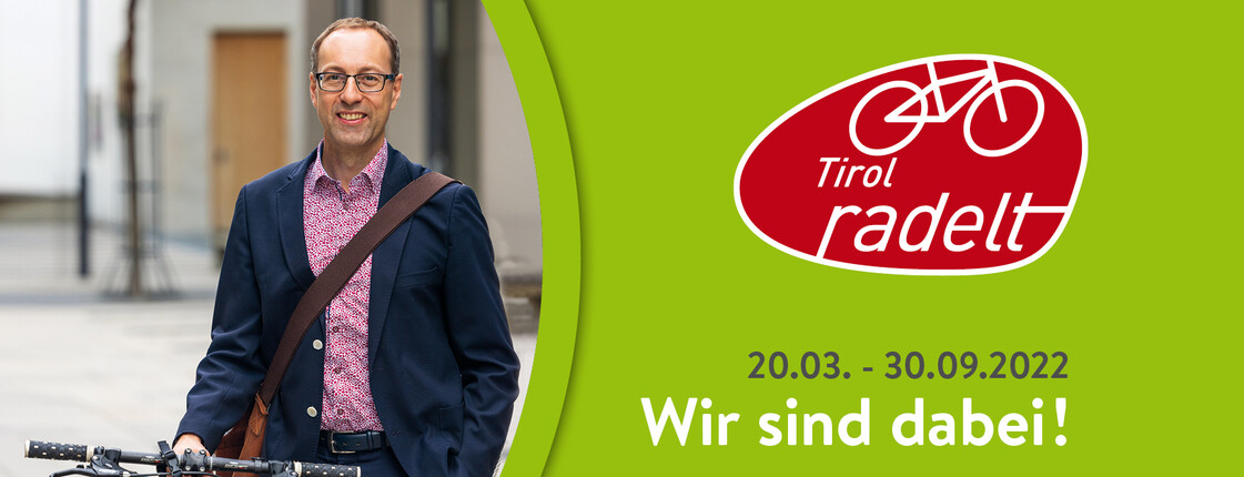 Sujet der Initiative „Tirol radelt“ 